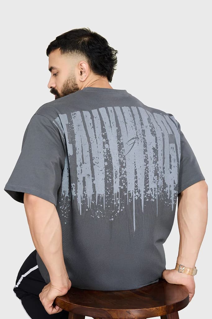 Heavyweight Oversized T-shirt Grey — XS