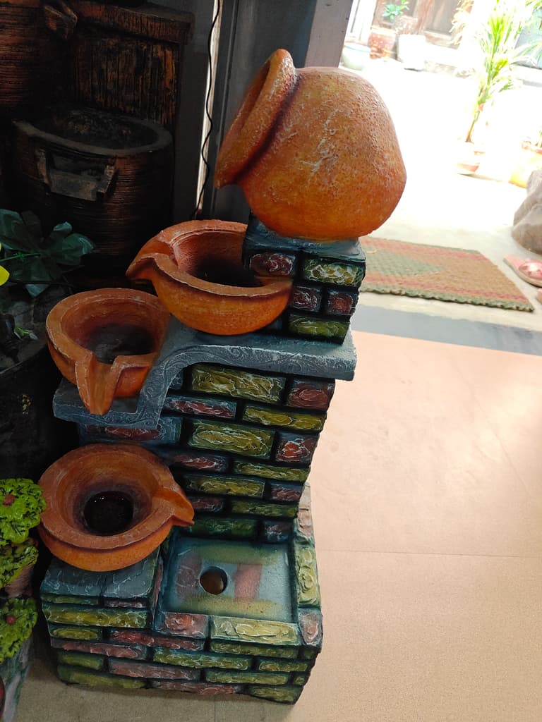 Orange Pottery Planter | Ceramic | Handmade | Decorative