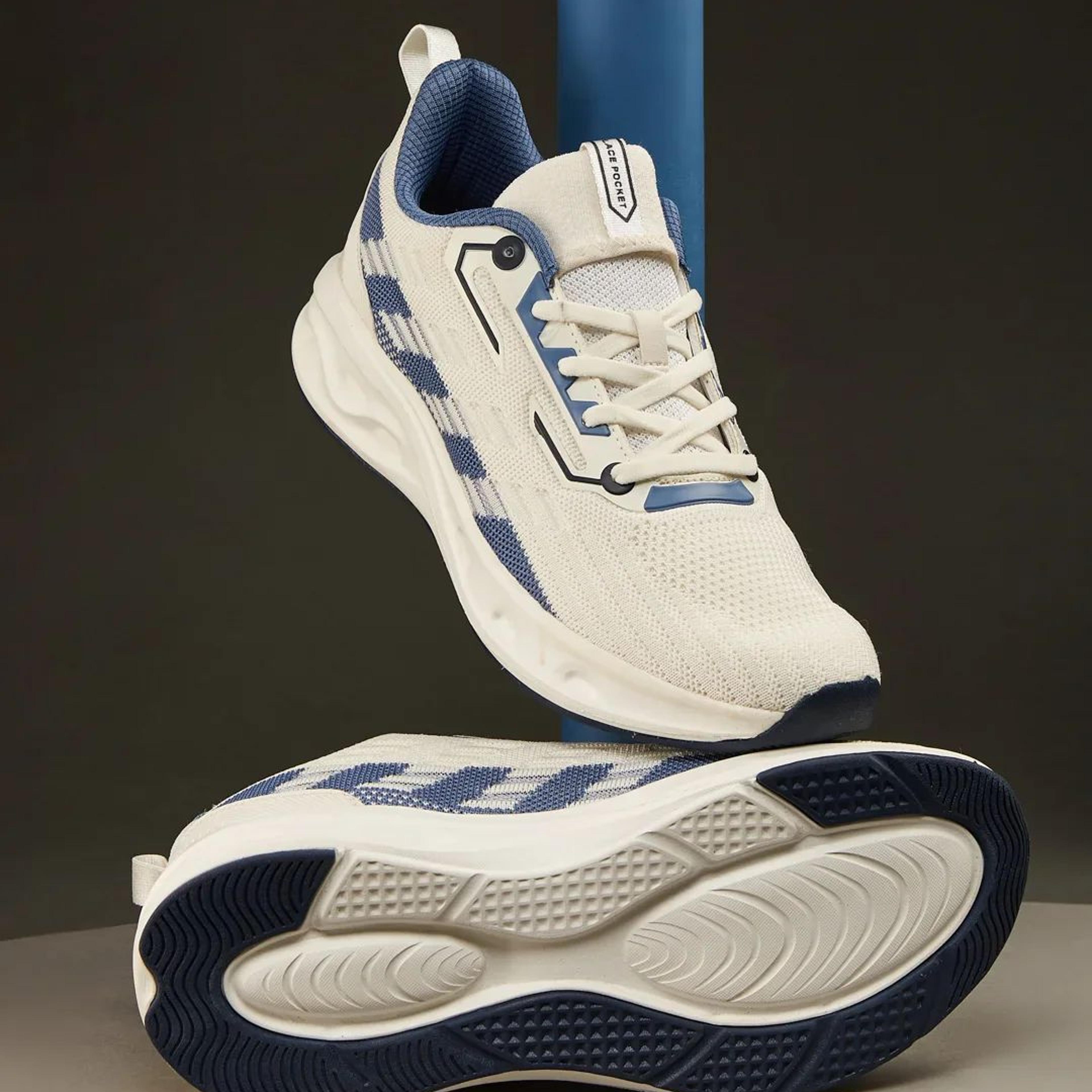 RAZZLE Off White Men's Running Shoes