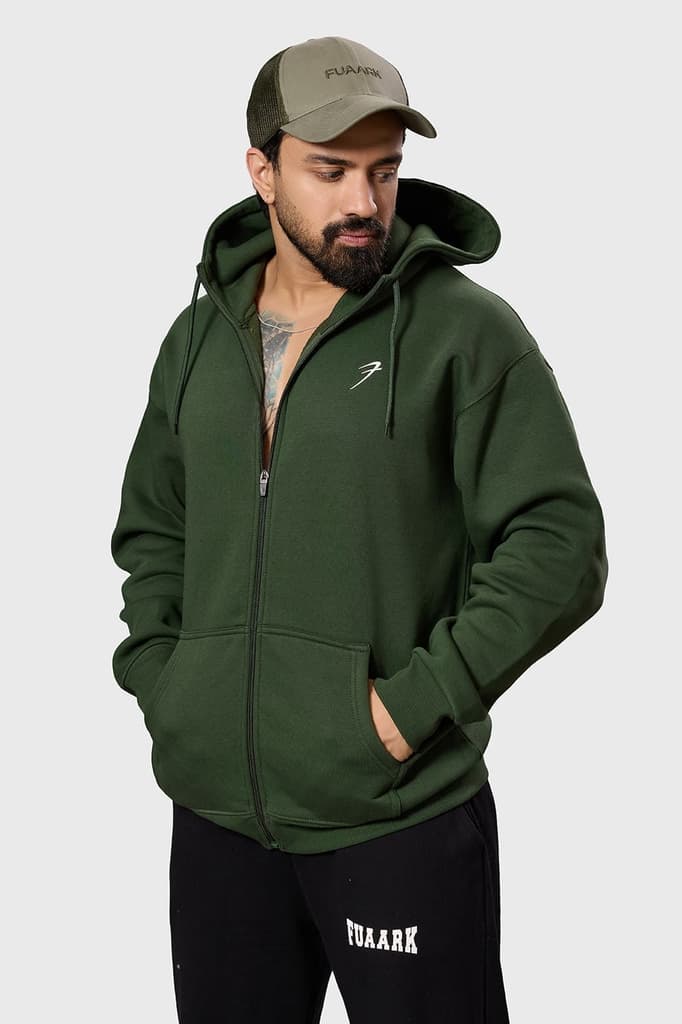 Brookline Oversized Jacket Olive — S