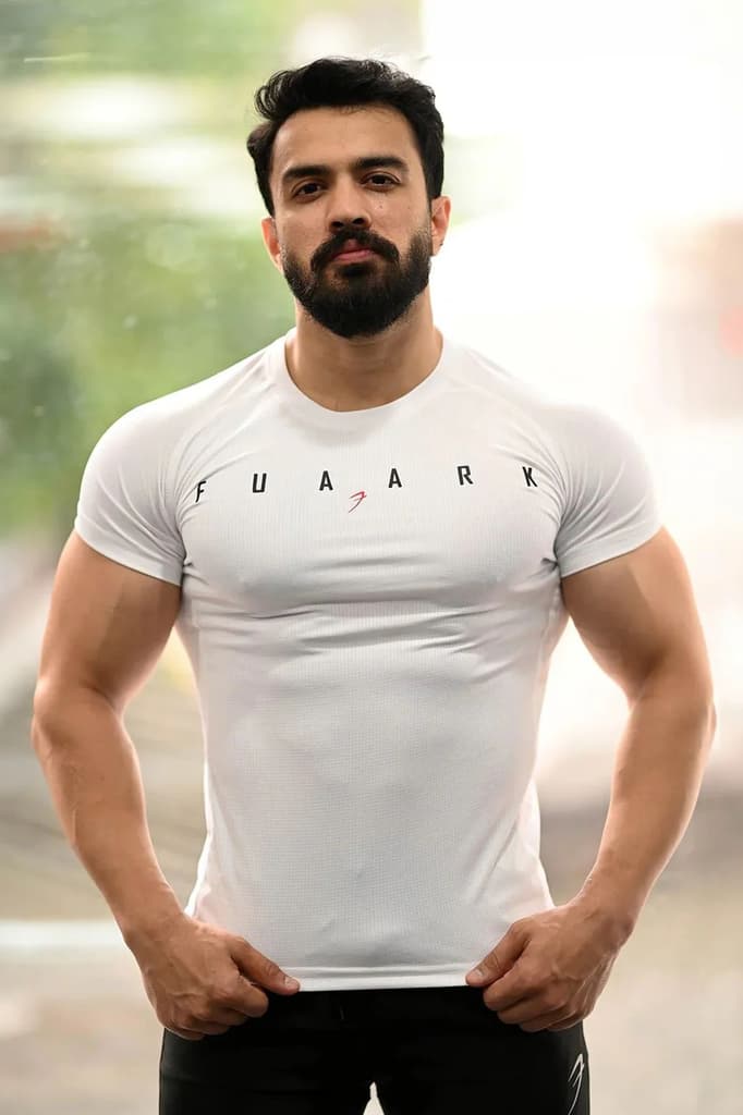 Checks T-shirt White — photo 2