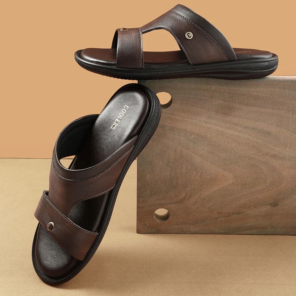 Coolers Brown Casual Slipper For Men VCL-24 By Liberty — photo 4