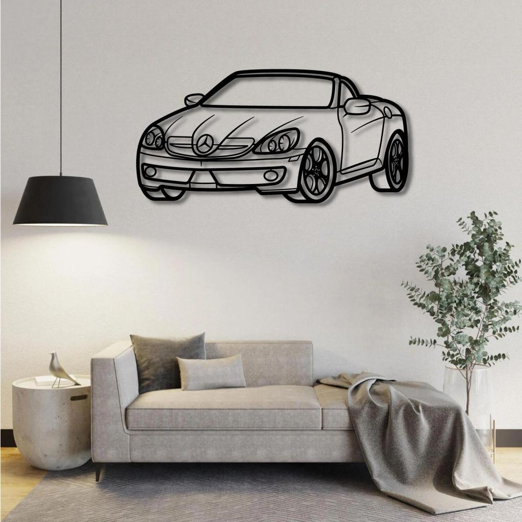 MERCEDED BENZ SLK 350 2005 PERSPECTIVE METAL WALL ART — photo 2