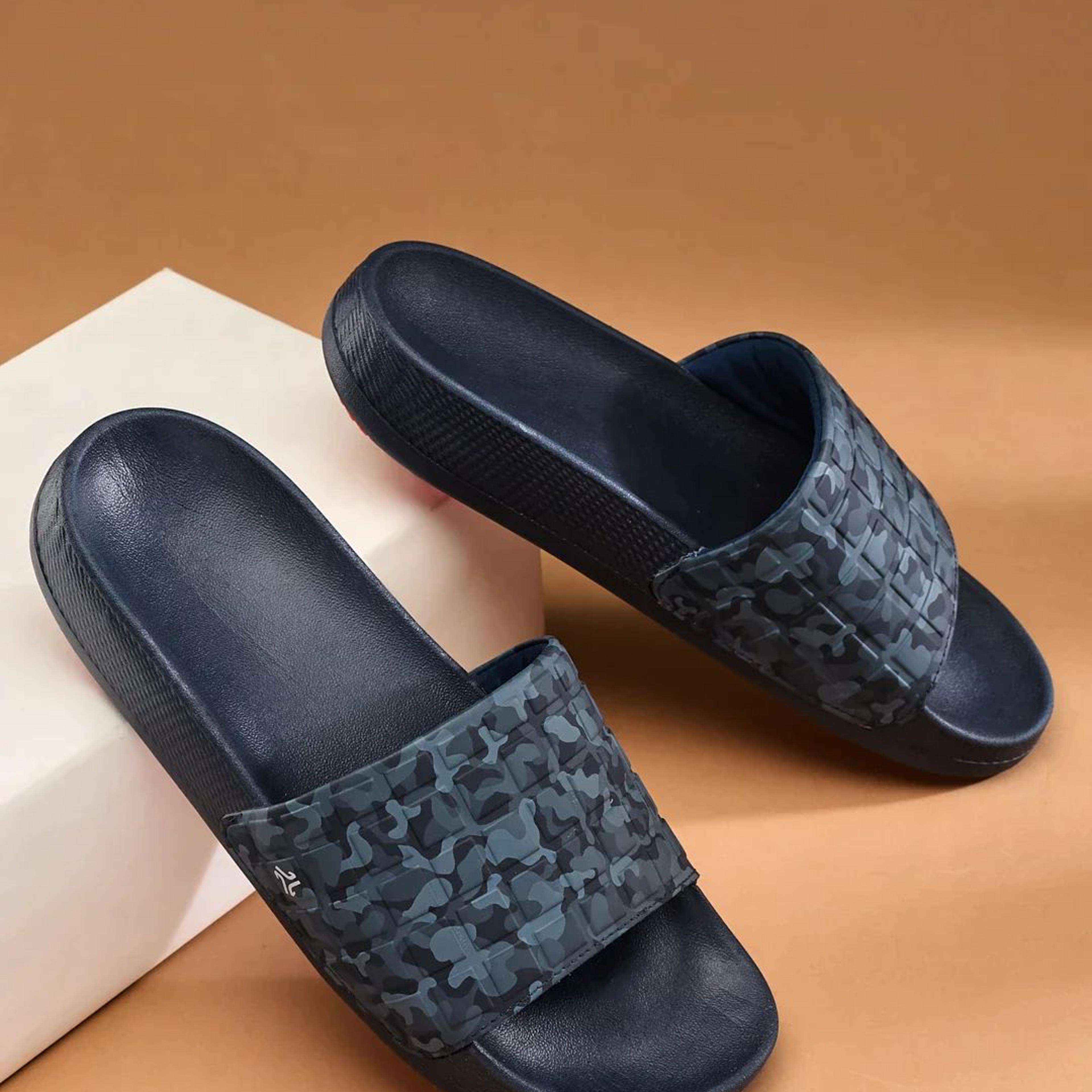 SL-478 Navy Men's Slides