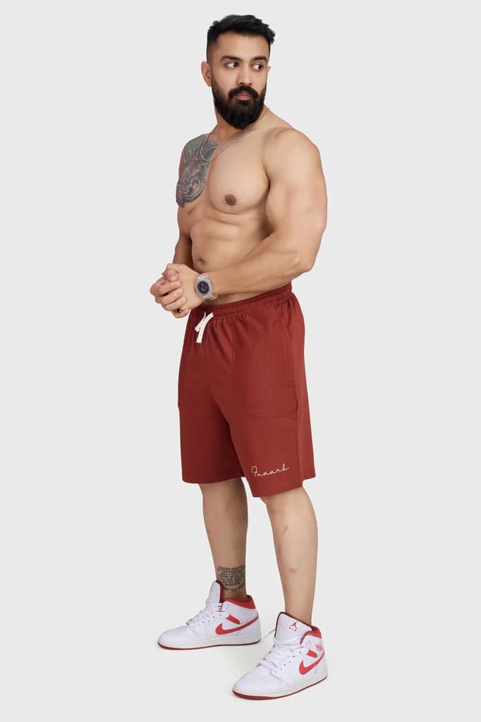 Weekend Oversized Shorts Rust — photo 2