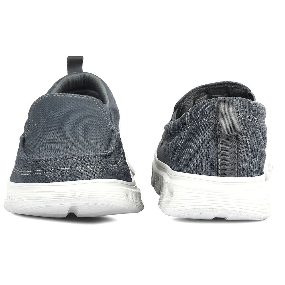 Leap7x Dark Grey Non Lacing Casual Shoes For Men FLOW-5 By Liberty — photo 6