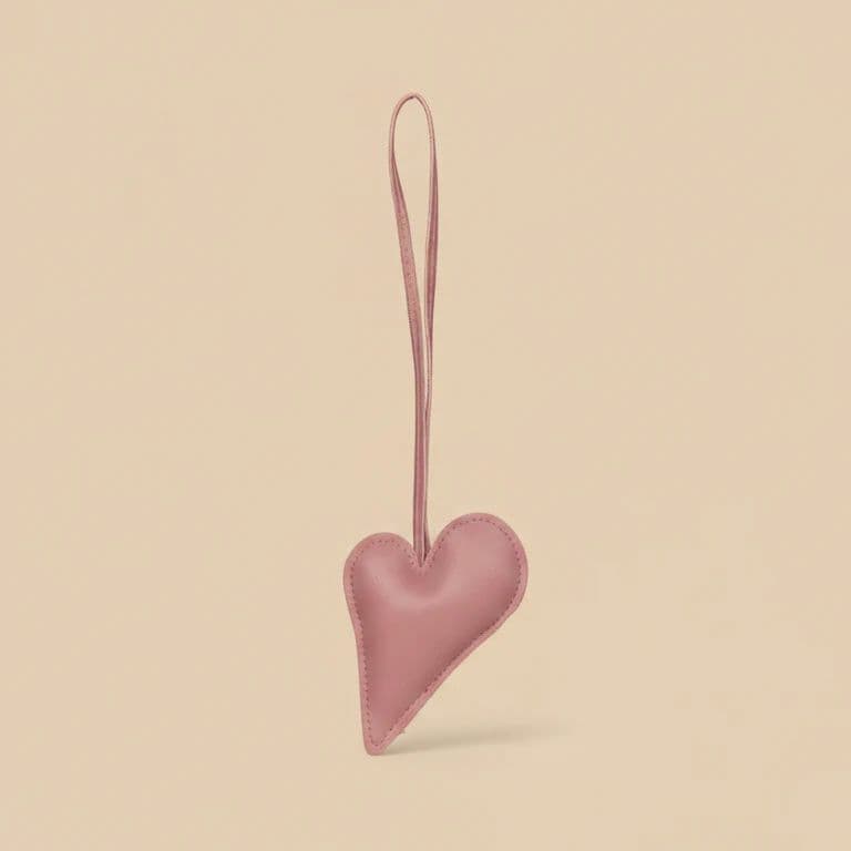 Big Heart Bag Charm - Baby Pink — photo 4