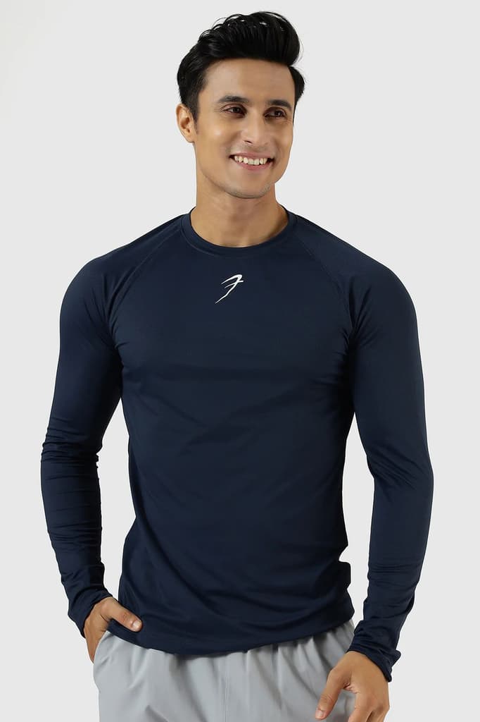 Core Fullsleeves T-shirt Navy — S