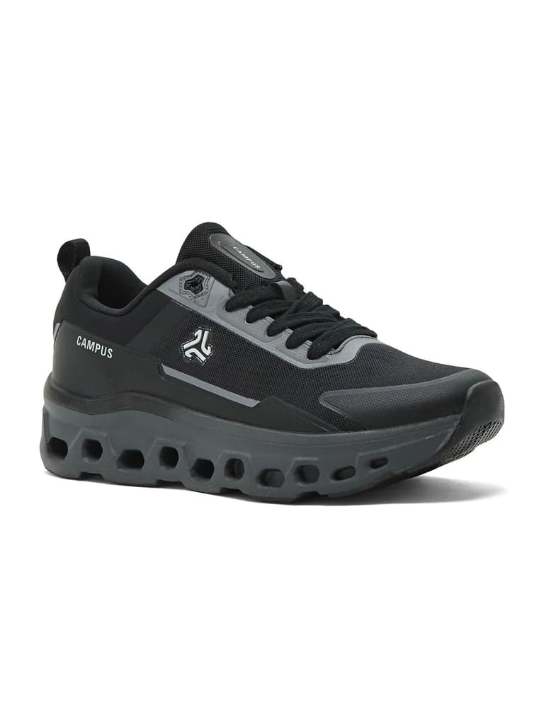 TRASKO Black Men's Running Shoes — Black / 6