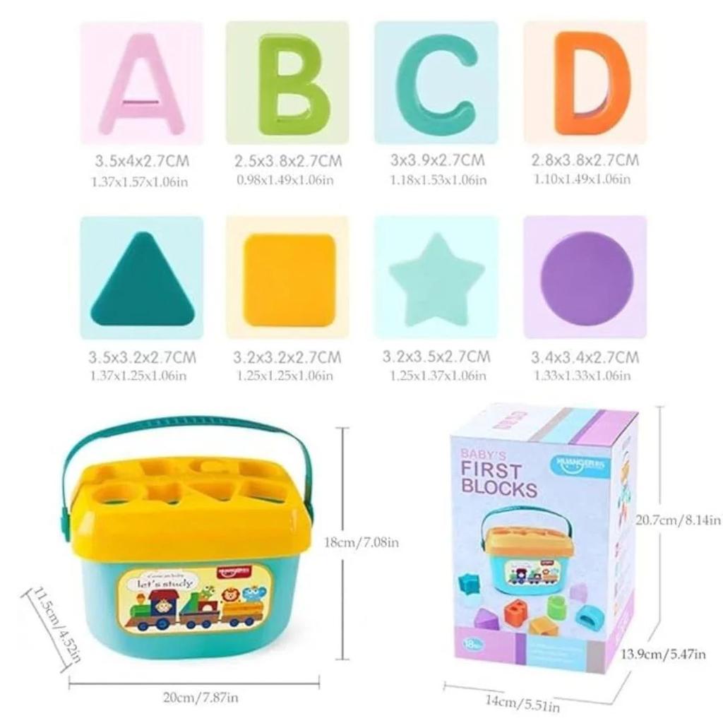 Baby First Blocks – Shape n Alphabet Sorter Toy for Kids 6 Months+ — photo 4
