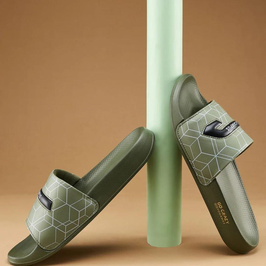 SL-477 Olive Men's Slides