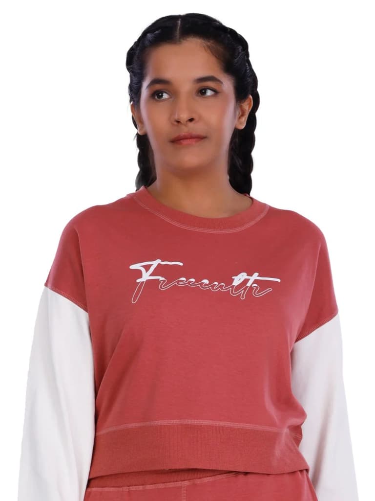 Women Brick Red Modal Co-ord Set — photo 7