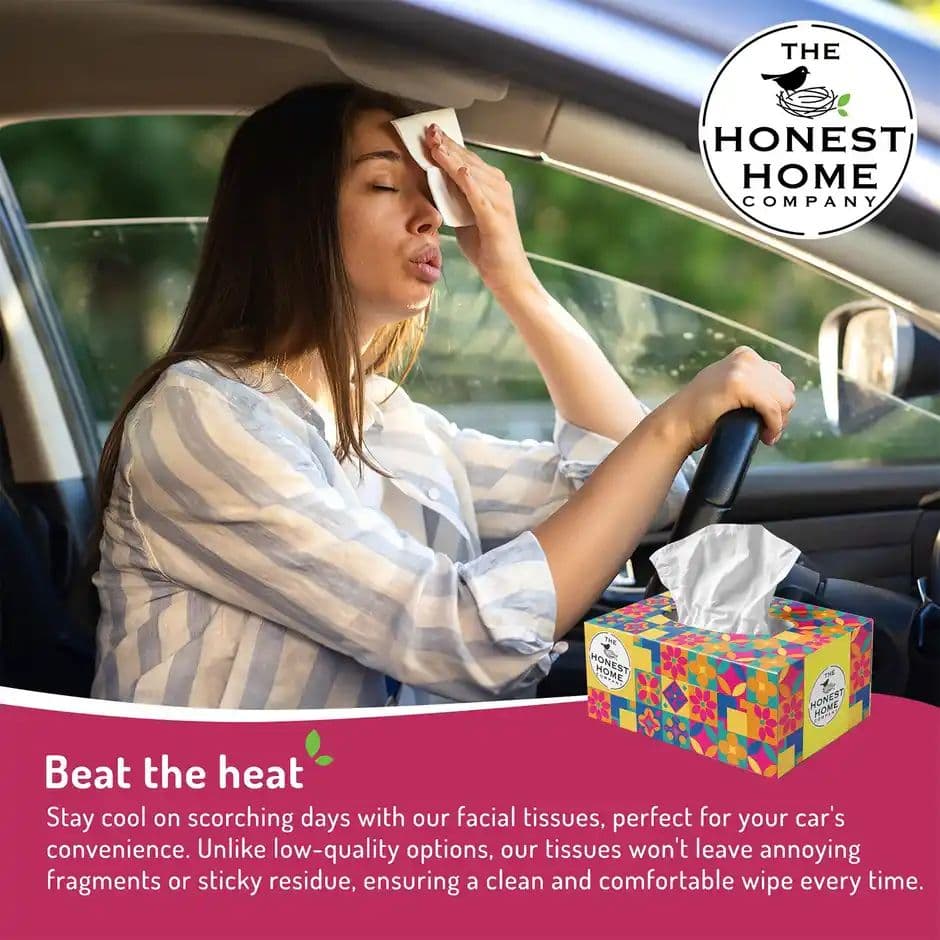 The Honest Home Company Face Tissue 2 Ply - 200 Pulls | Festive Yellow — photo 3