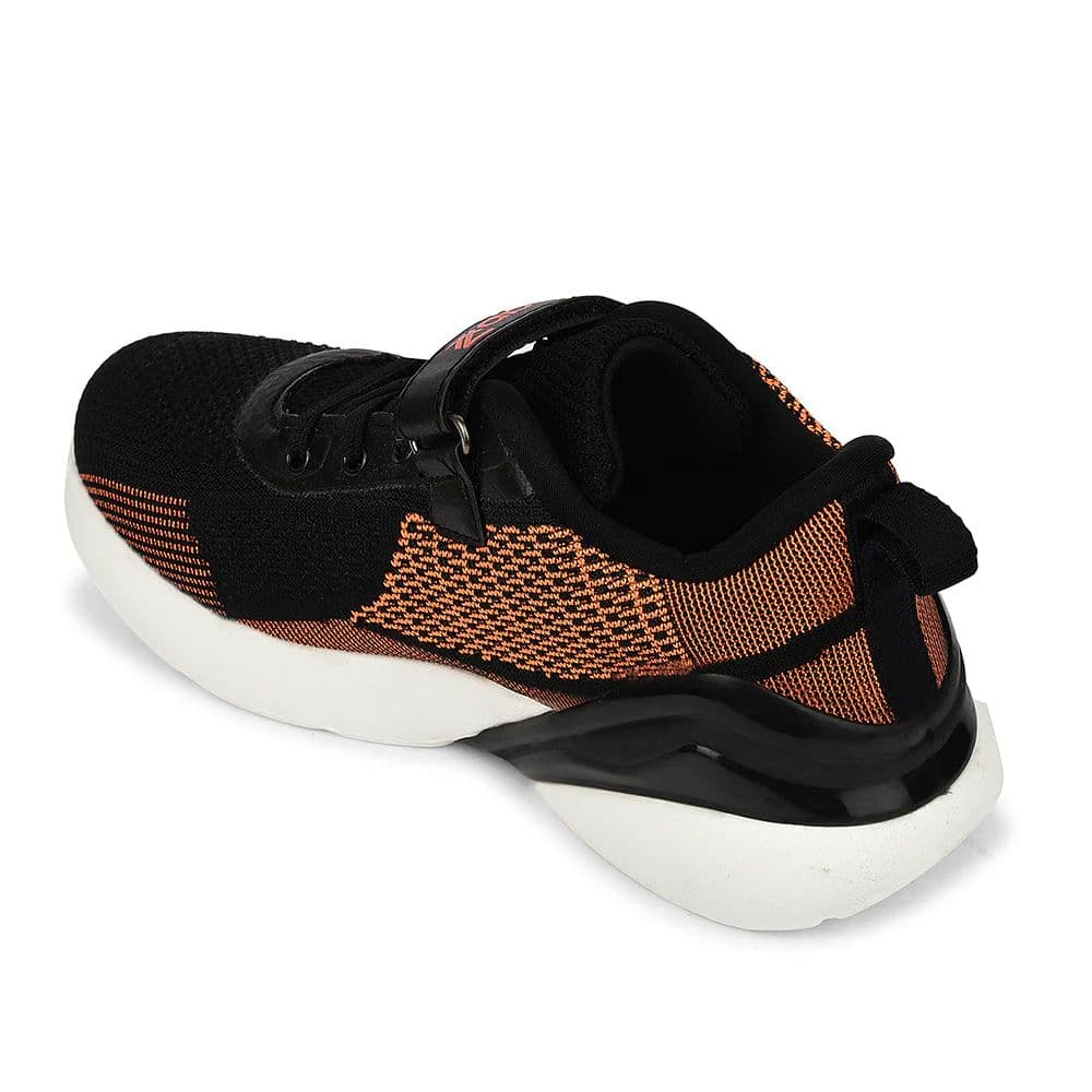 Leap7x Orange Sports Non Lacing Walking Shoes For Kids RWK-05 By Liberty — photo 5