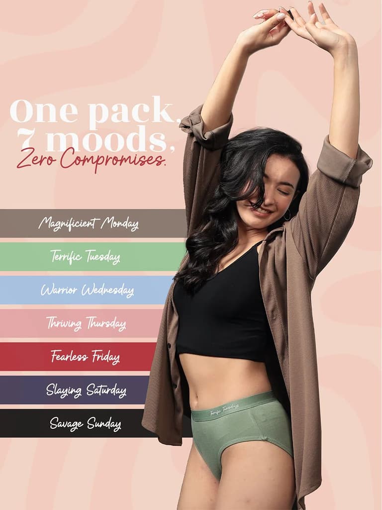 Everyday Expression | Women's Micro-Modal Hipster Panties | Pack of 7 — photo 5