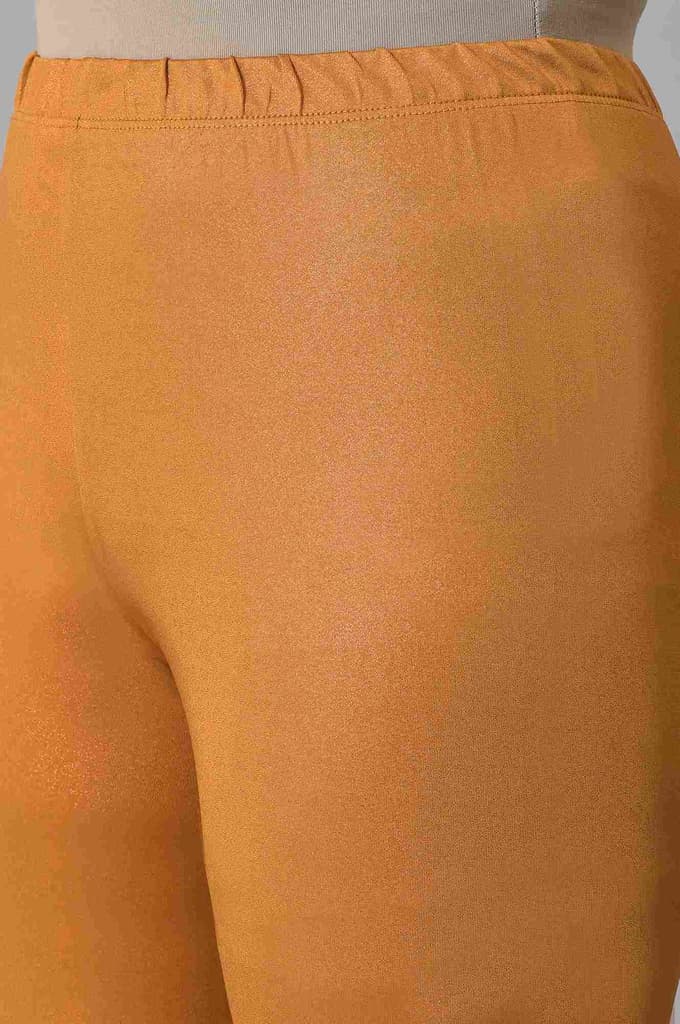 Brown Poly Lycra Women Churidar — photo 7