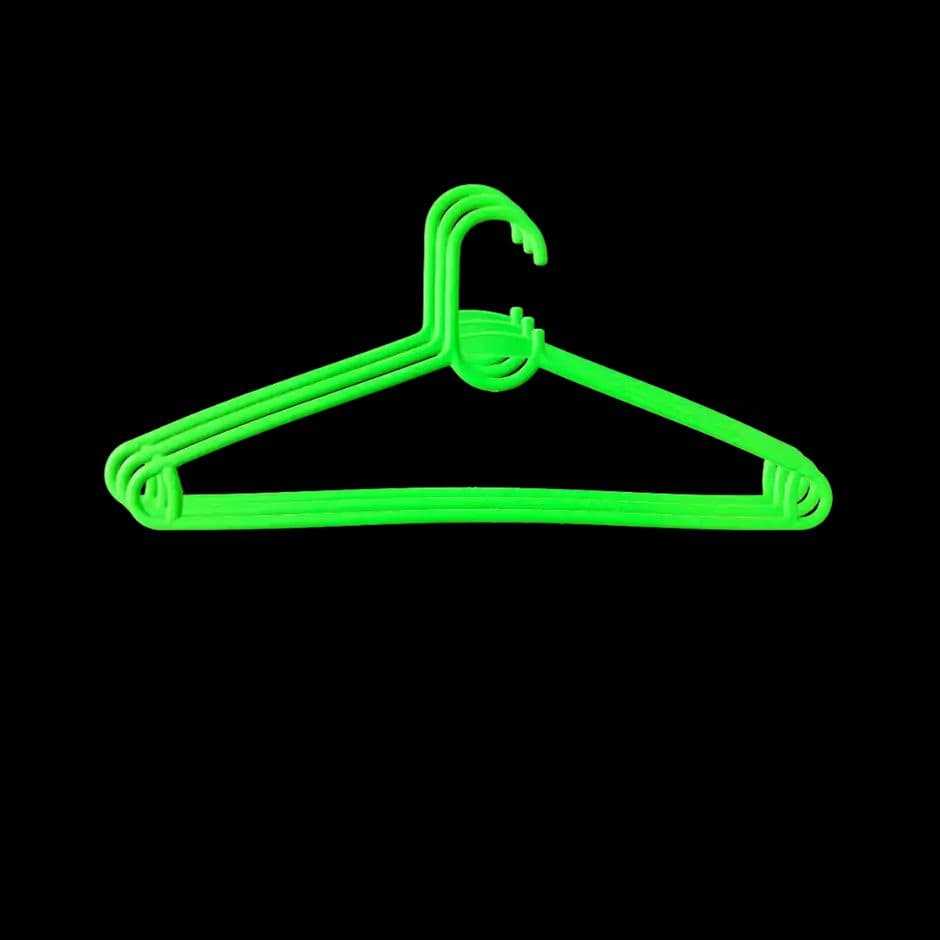 Sinco Misha Plastic Cloth Hanger - Pack of 3 pcs - Green