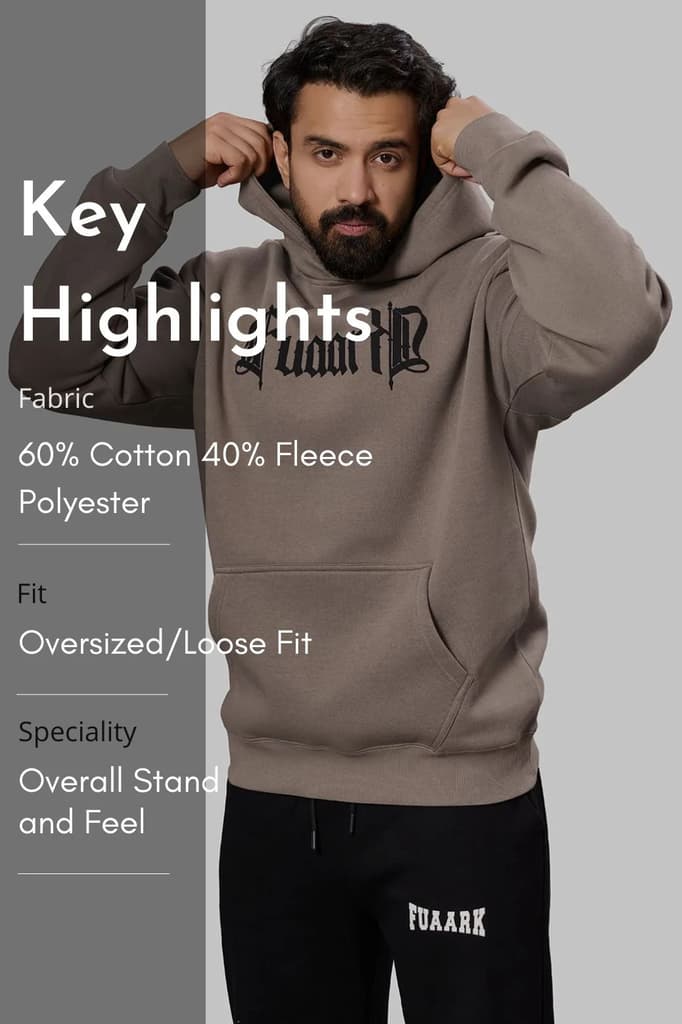 Brookline Oversized Hoodie Brown — photo 7
