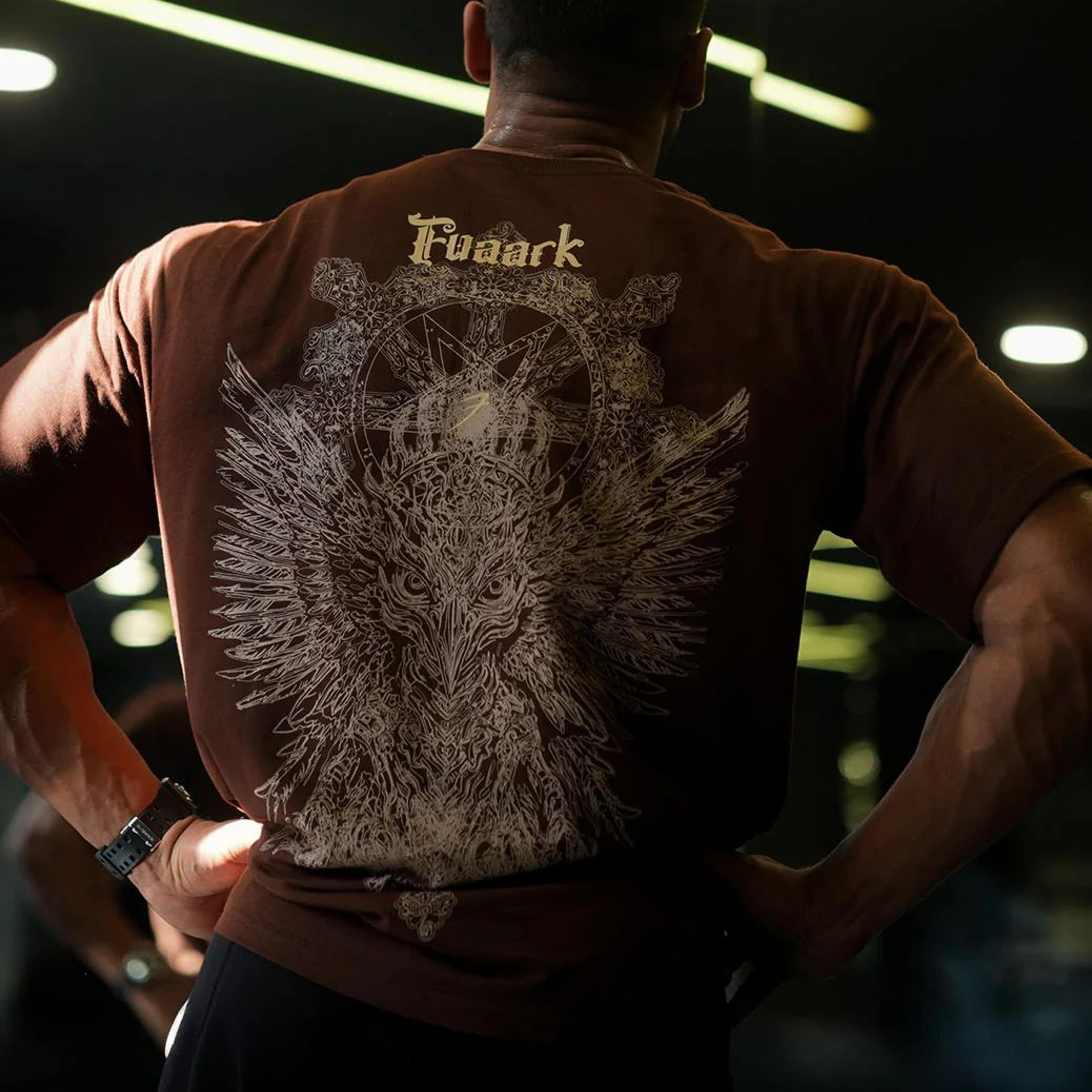 Eagle Oversized T-shirt Coffee