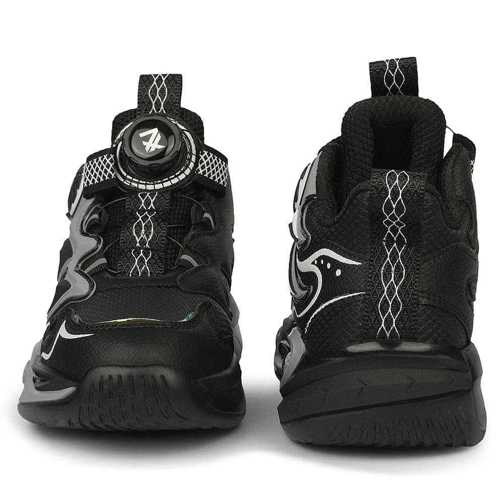 Leap7X ZLP-XK-10 Black Sports Non lacing Walking Shoes for Kids By Liberty — photo 7