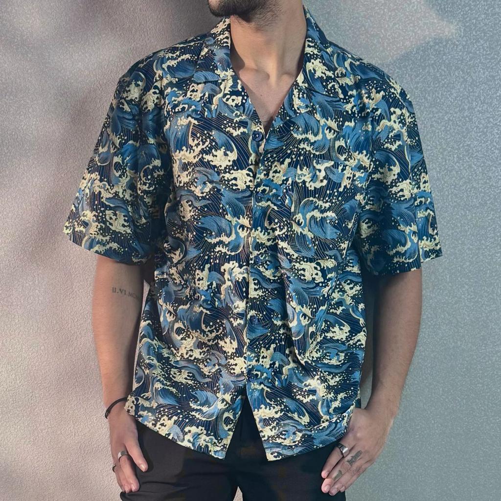 Ocean Wave Dynasty Structured Shirt — photo 2