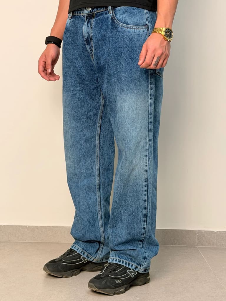 Pleat Game Baggy Jeans — photo 3
