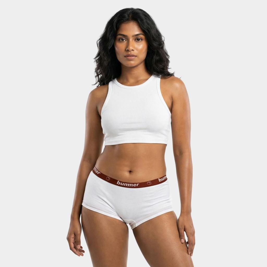 Brief & Boy Short Matching Set - Blanc — photo 5