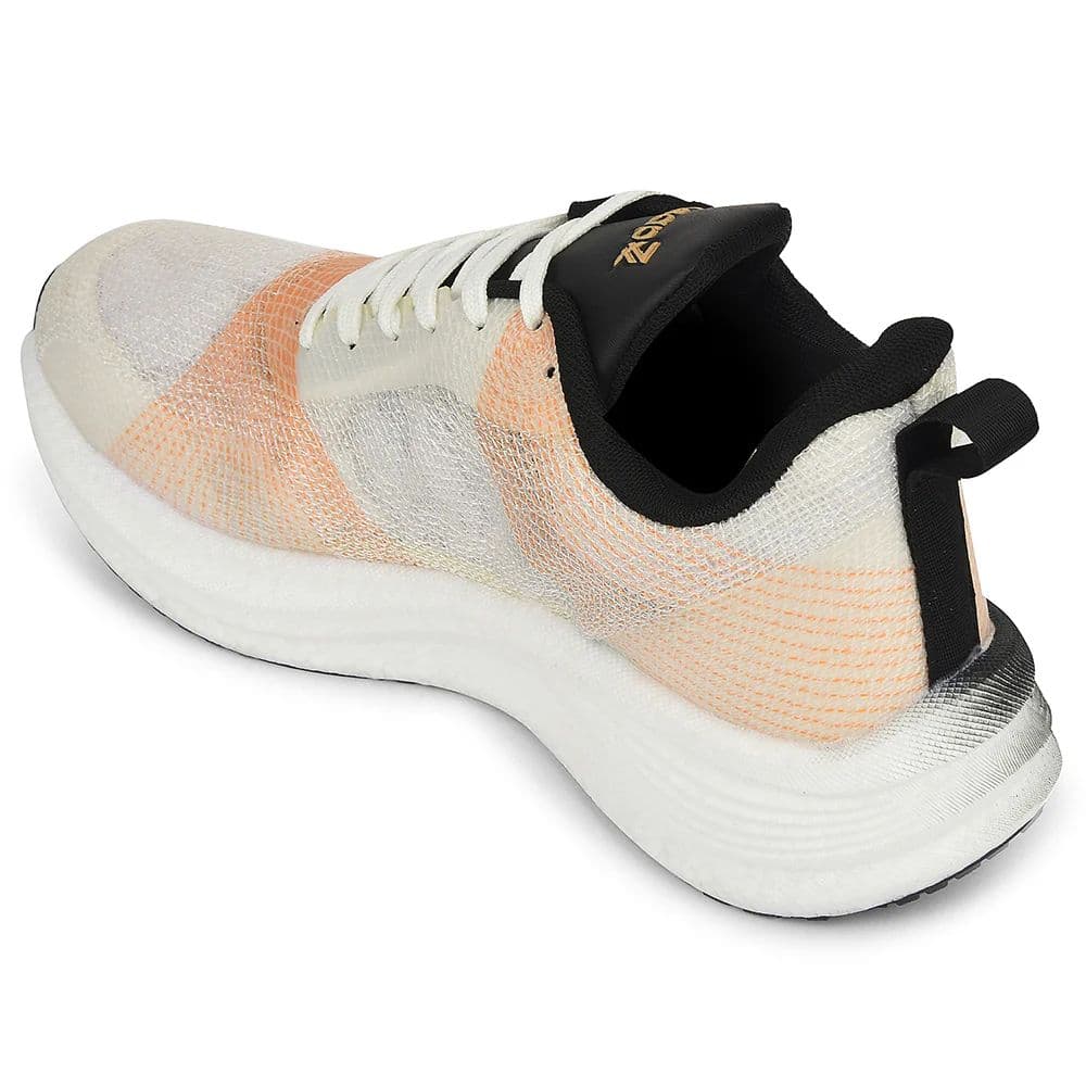 Leap7x White Sports Lacing Running Shoes For Men XLM-08 By Liberty — photo 5