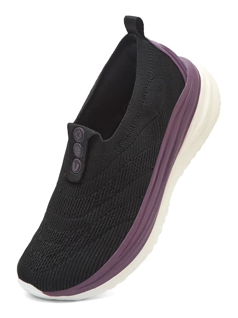 GLIMO Black Women's Walking Shoes — photo 3