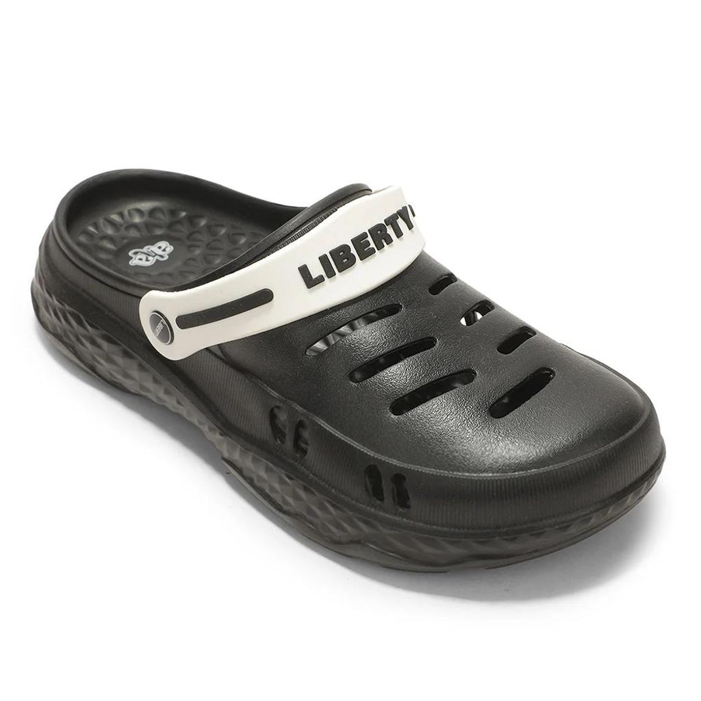 A-HA Casual Black Clogs For Men BEACHRIDEM By Liberty