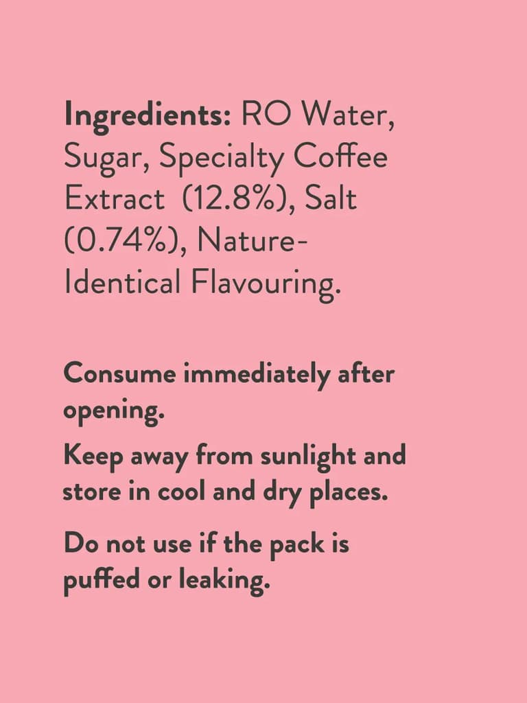 Sea Salt Mocha | Drop - Specialty Coffee Concentrate