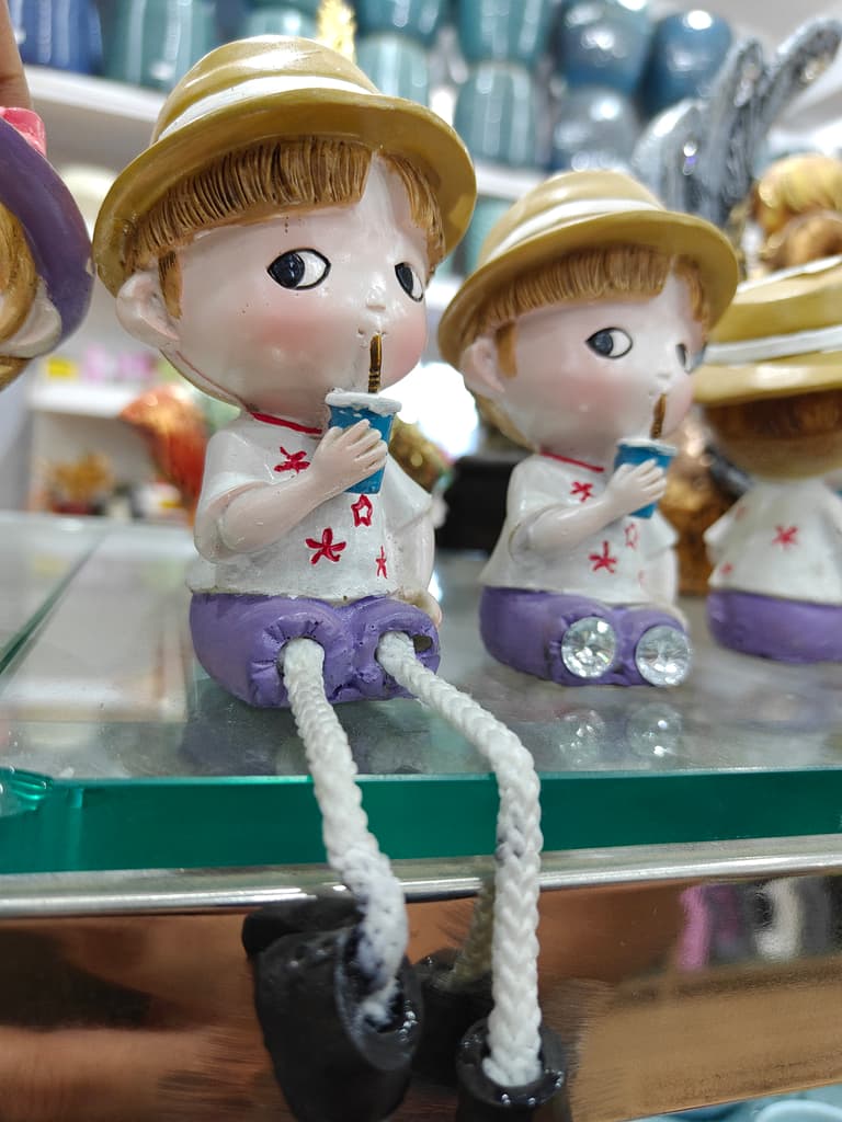 Cute Dolls with Drinks | Plastic | Pink and White | Toy