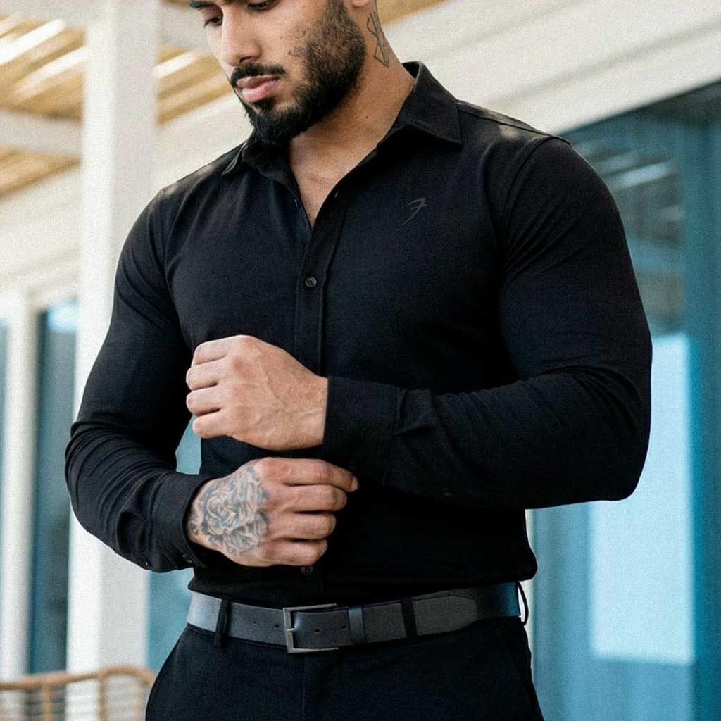 Aero Fullsleeves Shirt Black