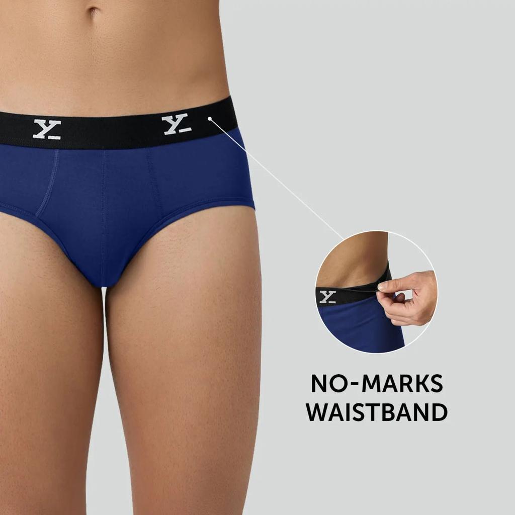 Super Combed Cotton-Modal Briefs - Imperial Blue — photo 3