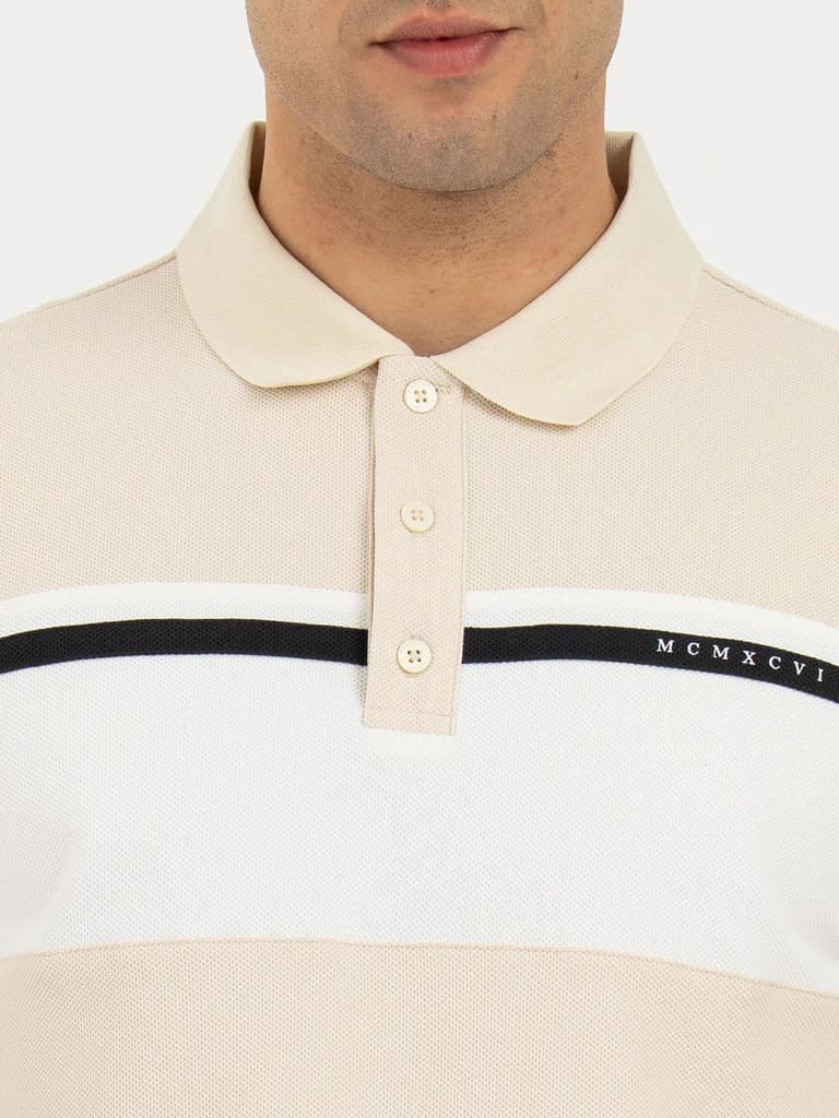 Polo T Shirts for Men in Beige | Classic Polo T Shirts — photo 4