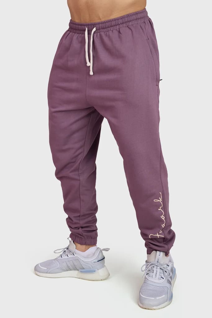 Signature Oversized Band Joggers Mauve — photo 2