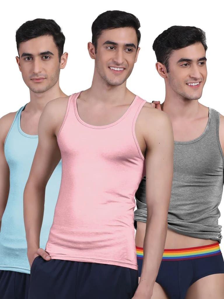 Twin Skin Organic Bamboo Vest - Comfort Fit (Pack of 3) — photo 12