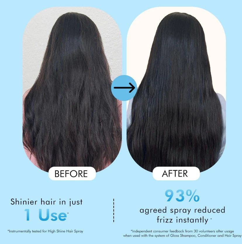 Anti-Frizz Perfume Hair Spray, 31% Shine Complex For Instant Gloss