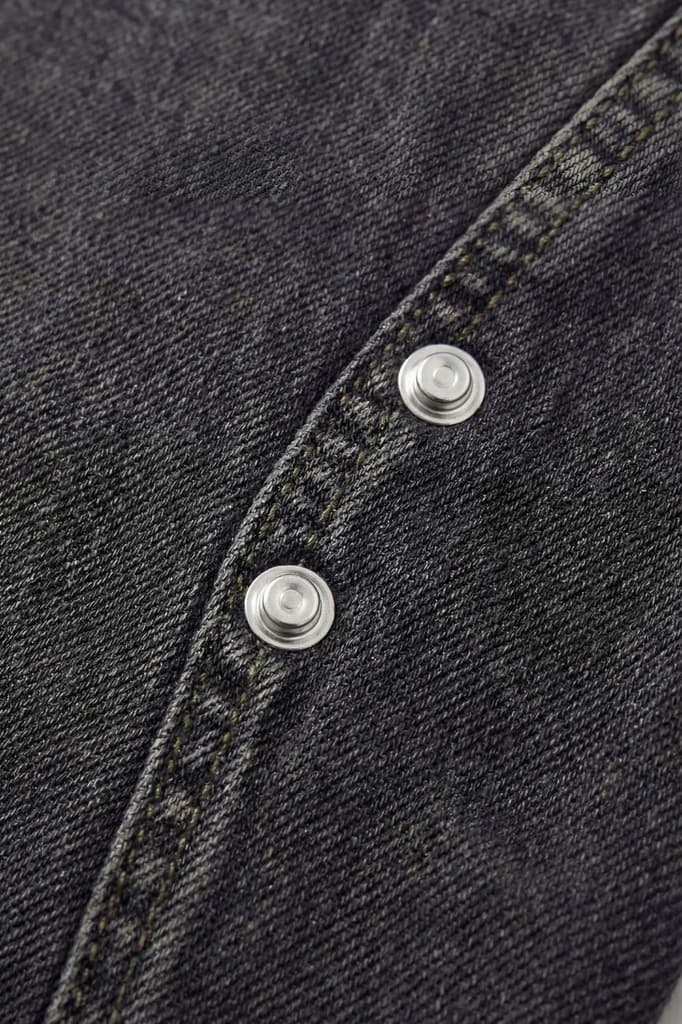 Oxidized Relaxed Rivet Denim // Black — photo 3