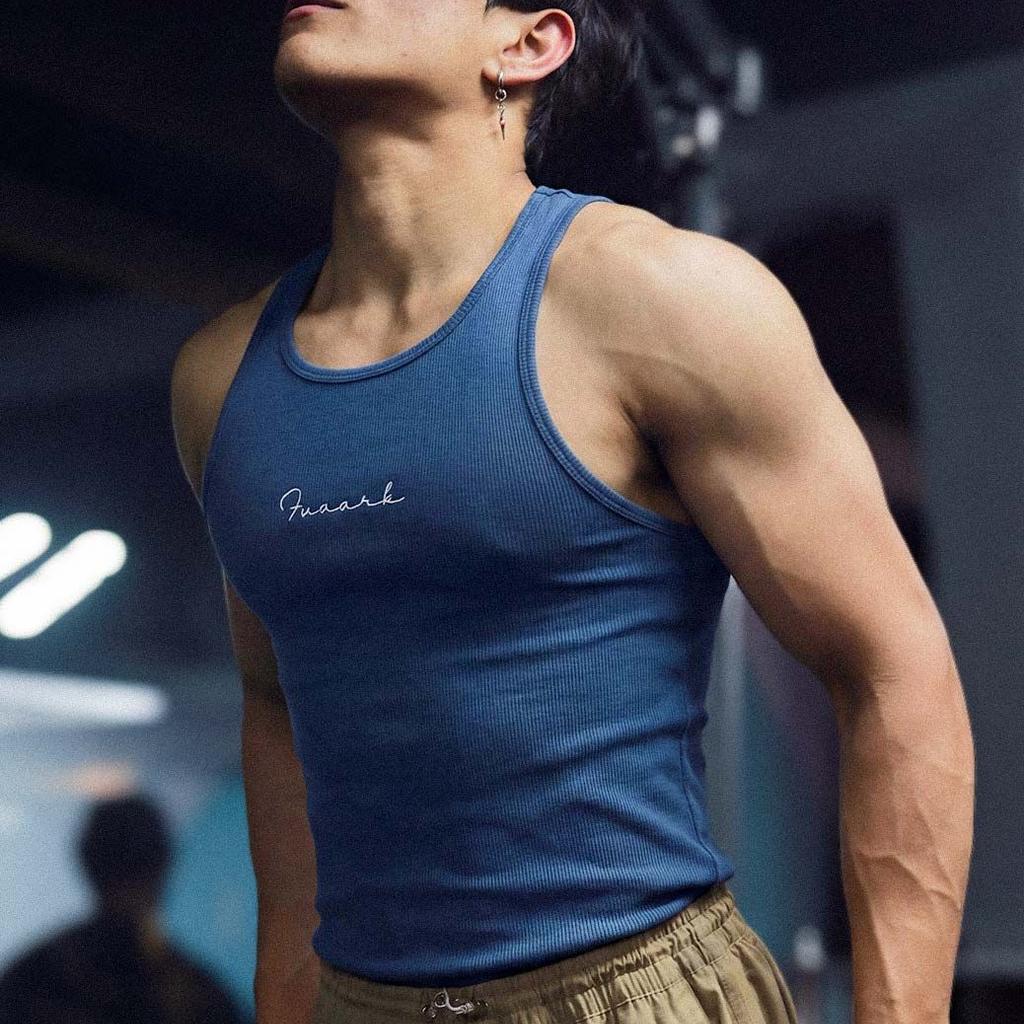 Ribbed Tank Teal
