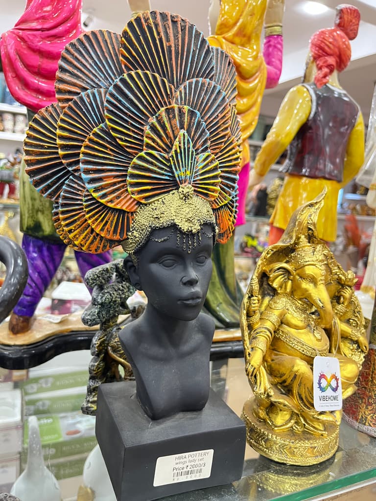 Headpiece | Accessory | Gold, Black, Yellow | Headpiece