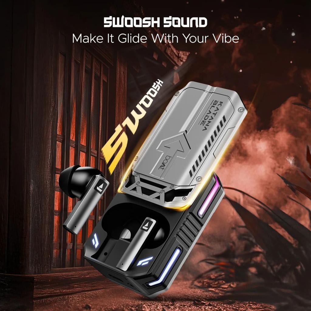 boAt Immortal katana Blade 2.0 | Bluetooth Gaming Wireless Earbuds with BEAST™Mode, Dynamic RGB LEDs, 70 Hours Playback — photo 6