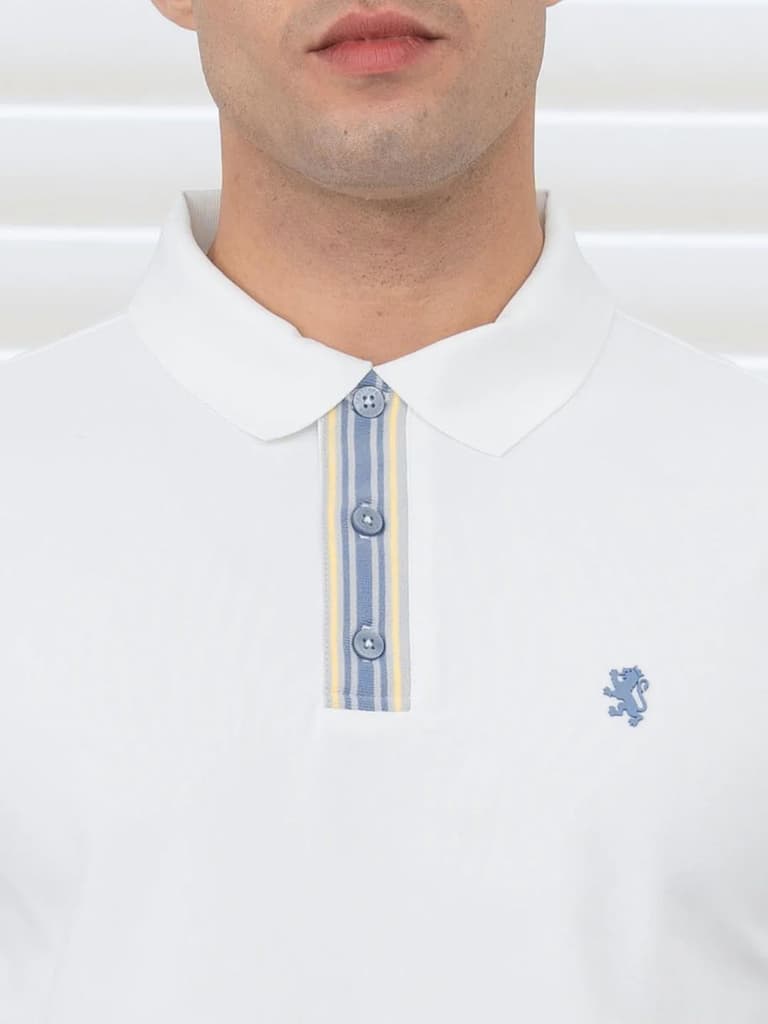 T Shirts for Men in White | Polyester Polo T Shirt — photo 6