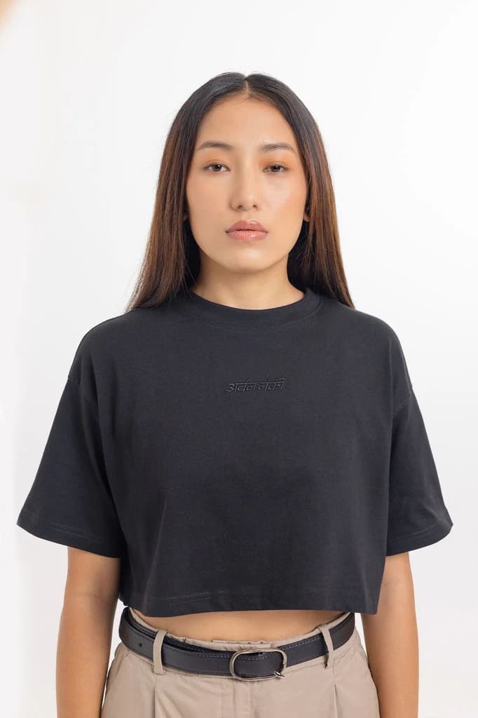 Holy // Womens Cropped Box Fit Tee — photo 4