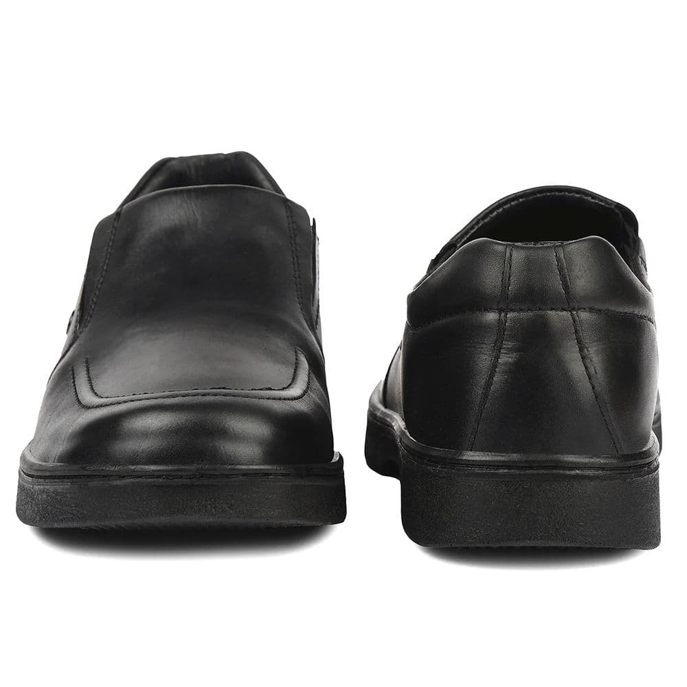 Healers Black Formal Non-Lacing Moccasins For Men 204608AN By Liberty — photo 6