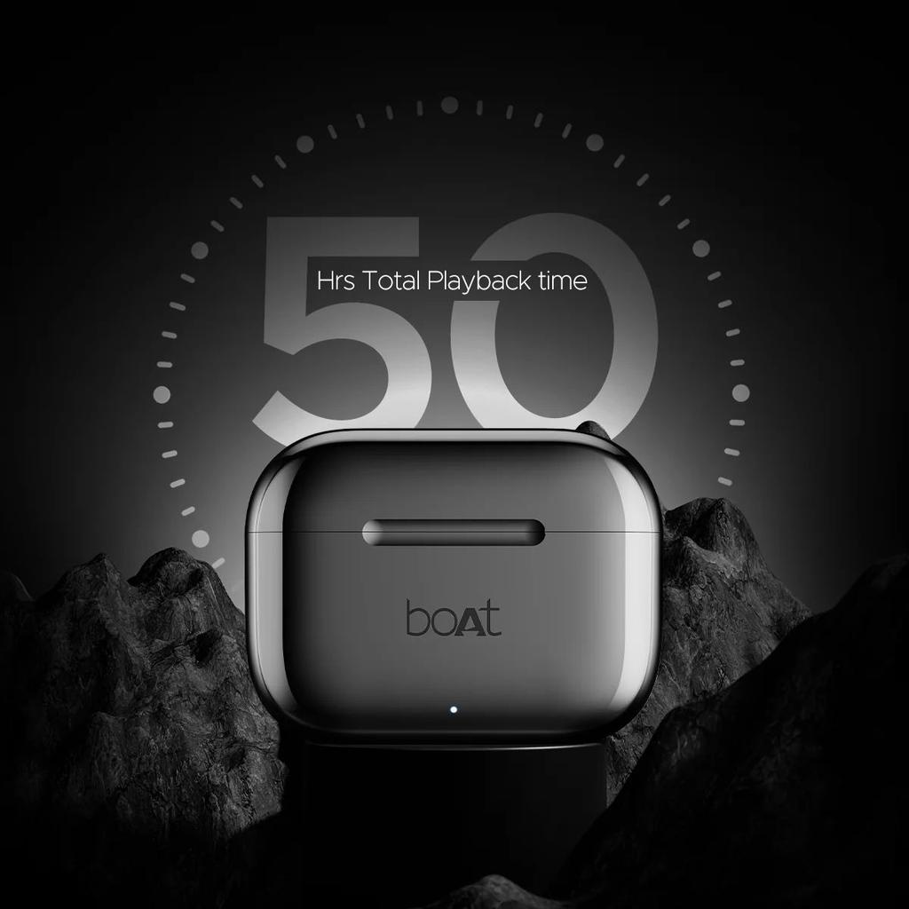 boAt Airdopes 161 (Metallic) | Wireless Earbuds with Massive Playback of upto 50 Hours, IPX4 Water & Sweat Resistance, IWP Technology, Type C Interface — photo 3