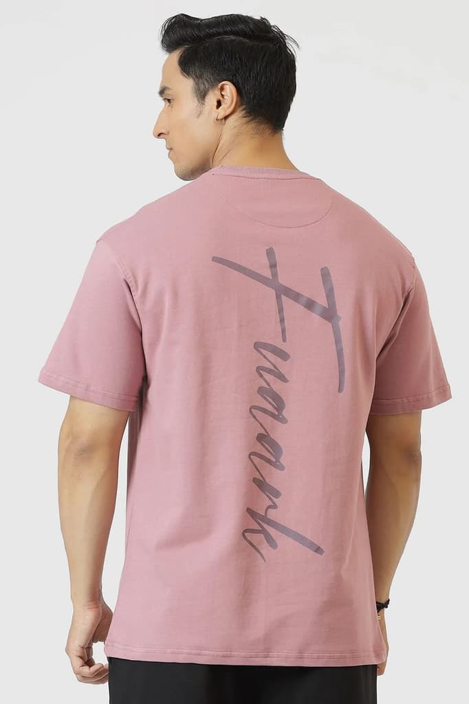 Break Through Oversized T-shirt Dusk Pink — XS