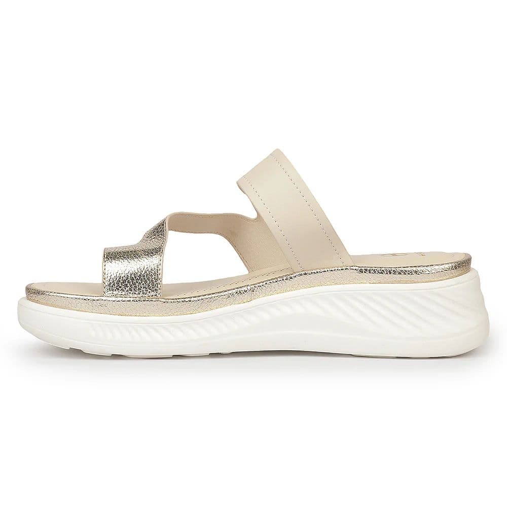 Healers GFL-8 Beige Casual Everyday Comfort Slip on Slippers for women By Liberty — photo 6