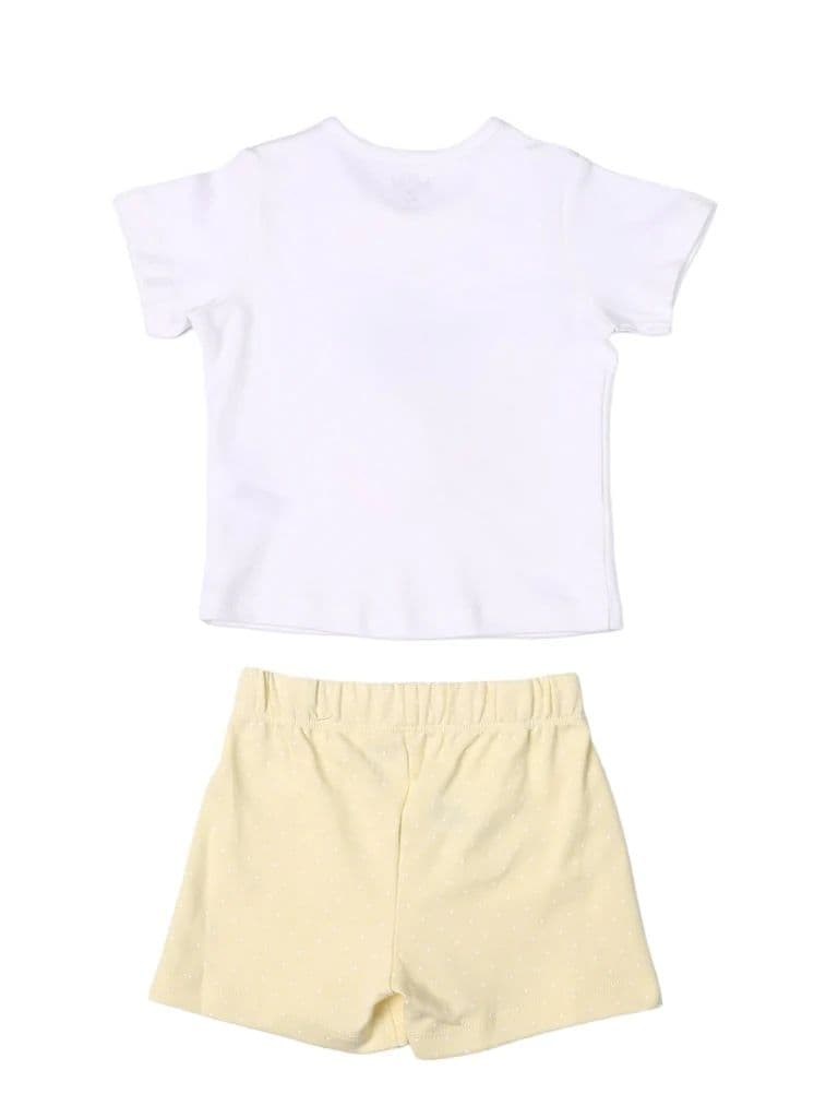 HOP Baby Girls Multicolour Printed Cotton T-Shirt and Shorts Set — photo 2