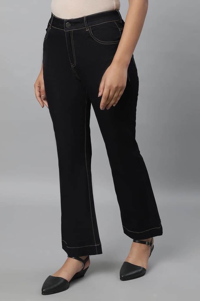 Blue Boot-cut Denim Jeans — photo 3